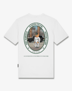 T-shirt oval backprint Filou CXLVII, white