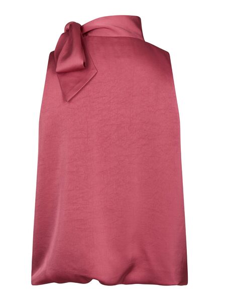 Veda heavy sateen top, cherry pink