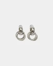 Claude earrings, silver