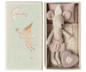 Tooth fairy mouse, little Sister in matchbox