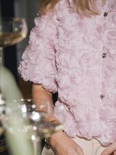 Aisa flower blouse, rose