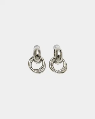Claude earrings, silver