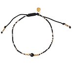 Iris black onyx gold bracelet