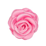 Satin rose hair claw, bubblegum pink