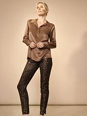 Sumner animal coated jeans ankle, gold