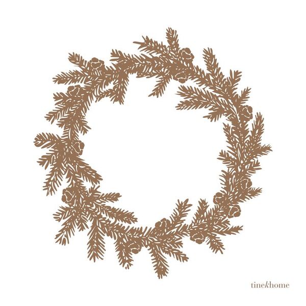 Cypress paper napkins, caramel