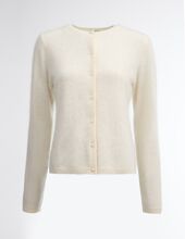 Teresa cashmere cardigan, ivory