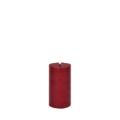 Led pillar candle 15cm, carmine red