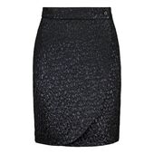 Wrap skirt, navy/black