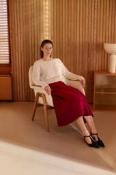 Teresa cashmere cardigan, ivory