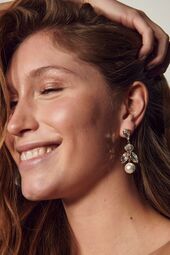 Aria earrings, clear