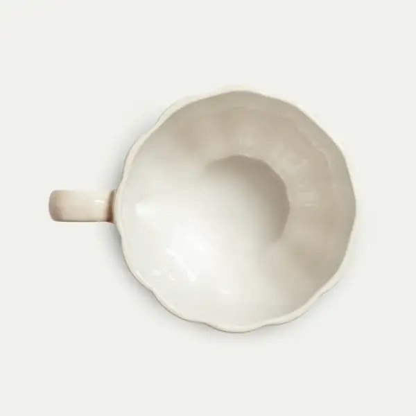 Oyster mug 11cm, sand