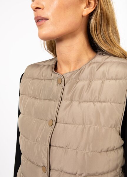 Asta quilted vest, sand