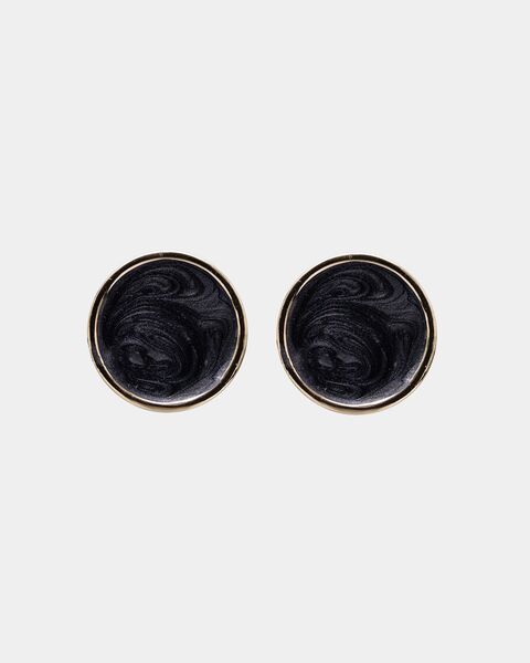 Ava pearls earrings, pearl black