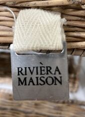 Rustic rattan rectangular basket