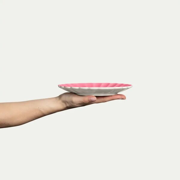 Oyster plate 20cm, pink