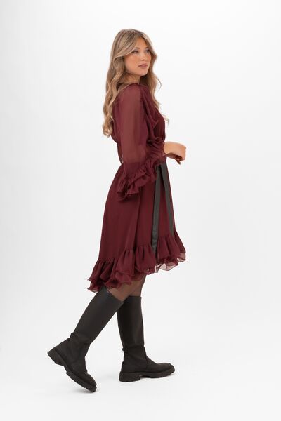 Aubrey dress, cranberry