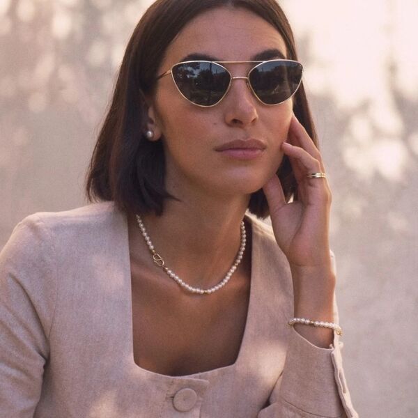 Lilly necklace S, gold