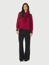 Zamola blouse, dark red