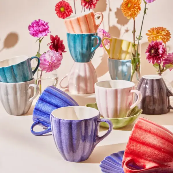 Oyster mug 11cm, yellow