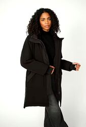 Lissa bora coat, black