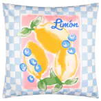 Mediterranean limon ourdoor cushion 43x43, sky bluw
