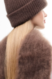 Adalyn beanie, coffee