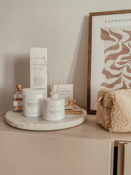 Scented candle 150g, white bloom