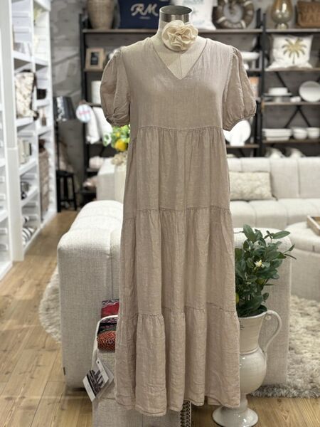Pellavamekko, beige
