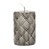 Pillar candle padded 7x10, flax