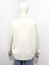 Cashmere blend cardigan, white
