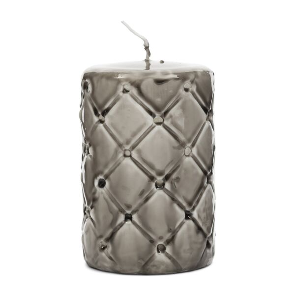 Pillar candle padded 7x10, flax