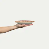Bubbles plate 20x16cm, cinnamon