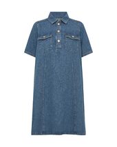 Biba East Dress, Mid Blue