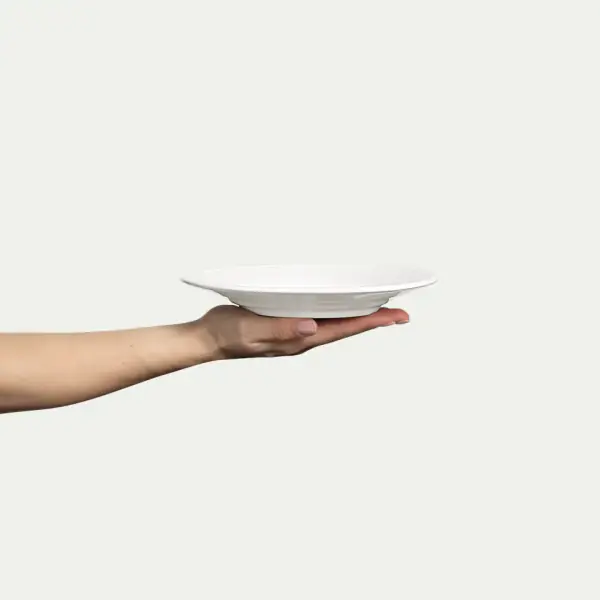 Basic plate 21cm, white