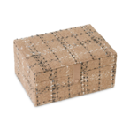 Plaid jewelry box big, caribou