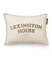 House organic cotton velvet pillow 30x40, beige