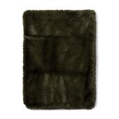 Bromont faux fur throw 180x130