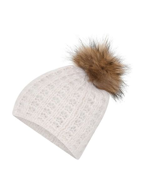 off white winter hat