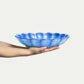 Oyster bowl 31cm, light blue