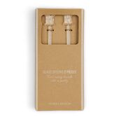 Glass spoons set of 2 pieces