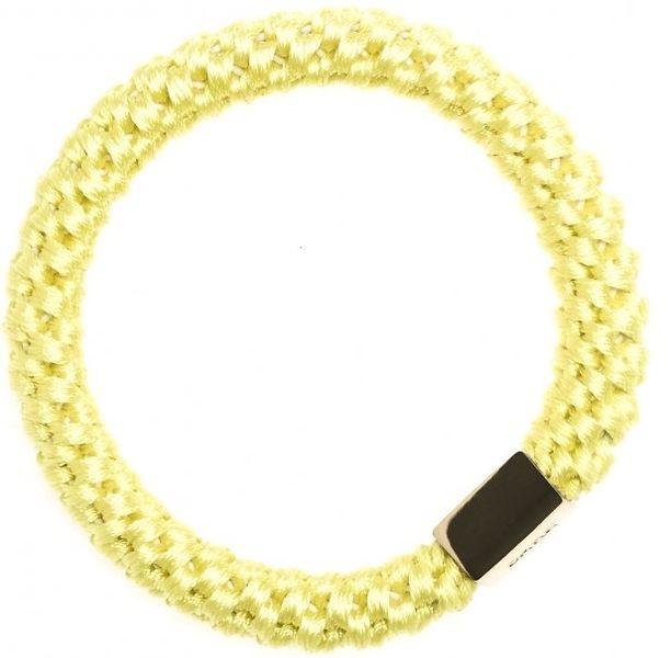 Fat hair ties, sun yellow