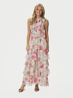 Marli big flower dress, creme