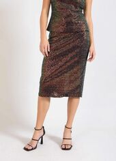 Sequin skirt with lace, multi color