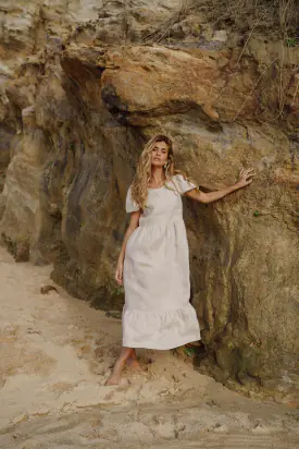 Astrid dress, sandshell