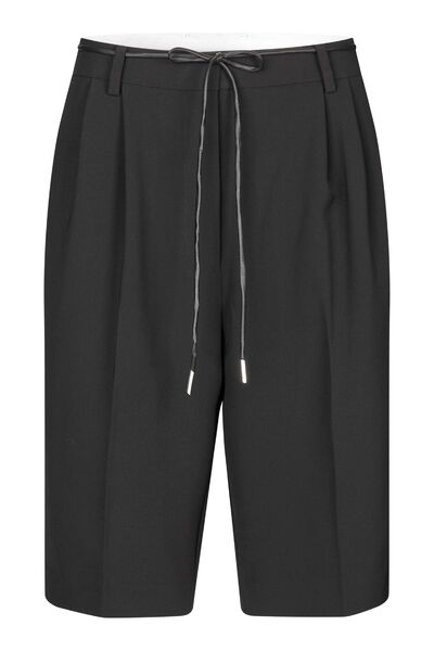 Fique string shorts, black