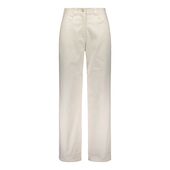 Cotton trousers wide, white