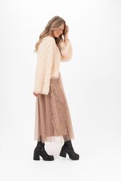 Cherie tulle skirt, toffee brown