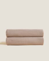 Soft cotton throw 160x200, beige