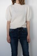 Puff sleeve t-shirt, white